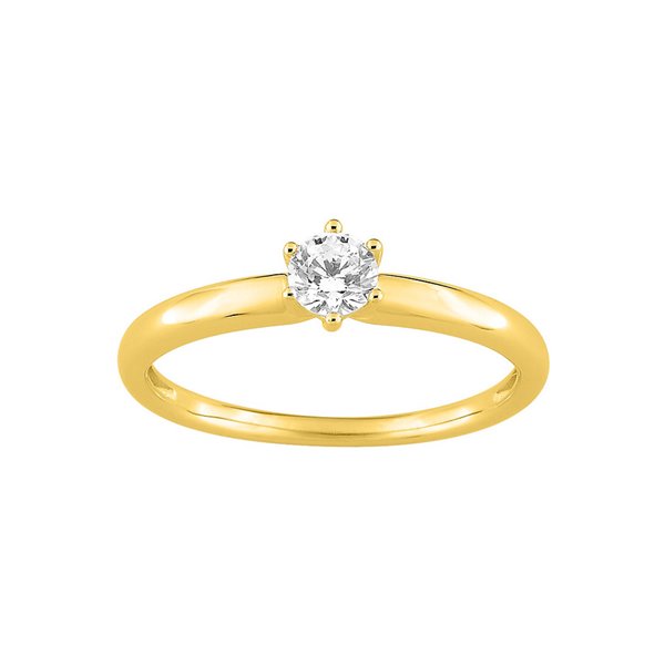 Bague oxyde(s) de zirconium Or Jaune 750