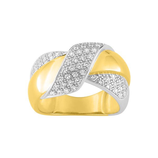 Bague diamant 0.50ct Or Jaune 750 rhodiée