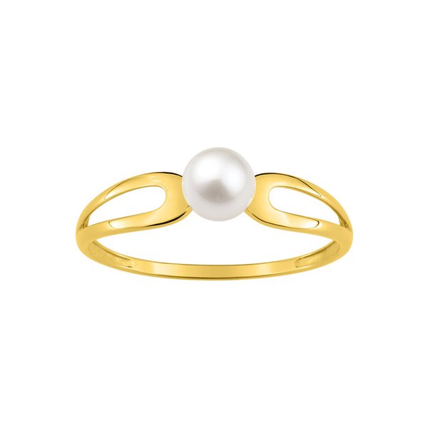 Bague perle de culture d'eau douce Or Jaune 750
