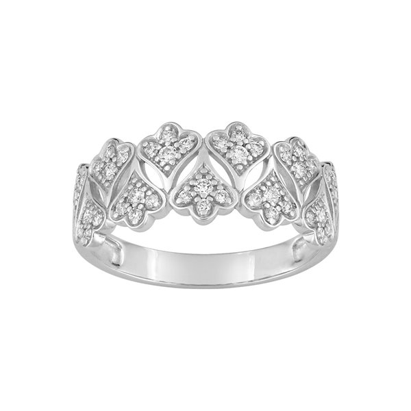 Bague diamant 0.31ct Or Blanc 750