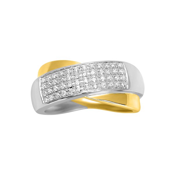 Bague diamant 0.20ct Or Jaune et blanc Or 750