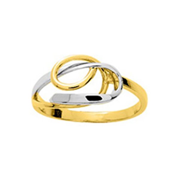 Bague fantaisie Or Jaune et blanc Or 750