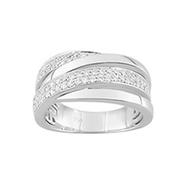 Bague diamant 0.427 Or Blanc 750