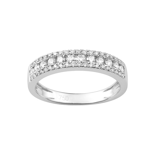 Bague diamant 0.50 Or Blanc 750