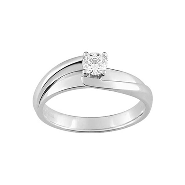 Bague diamant 0.25 Or Blanc 750