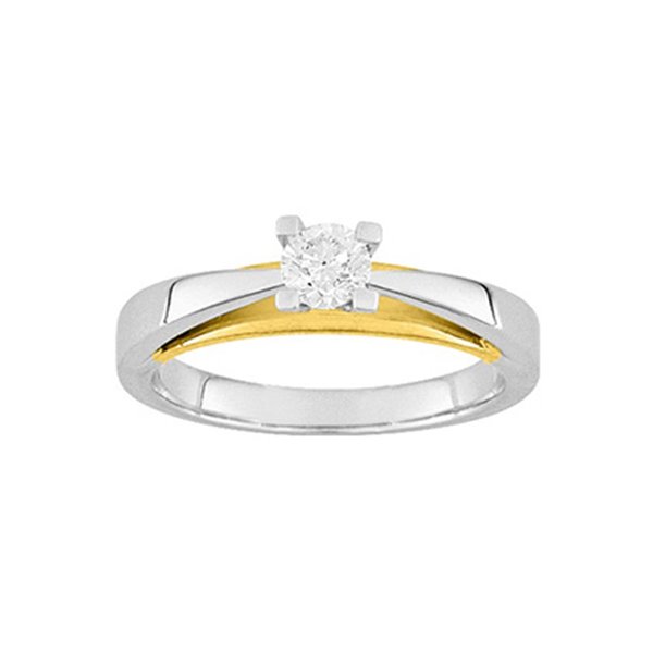 Bague diamant 0.30ct Or Blanc 750
