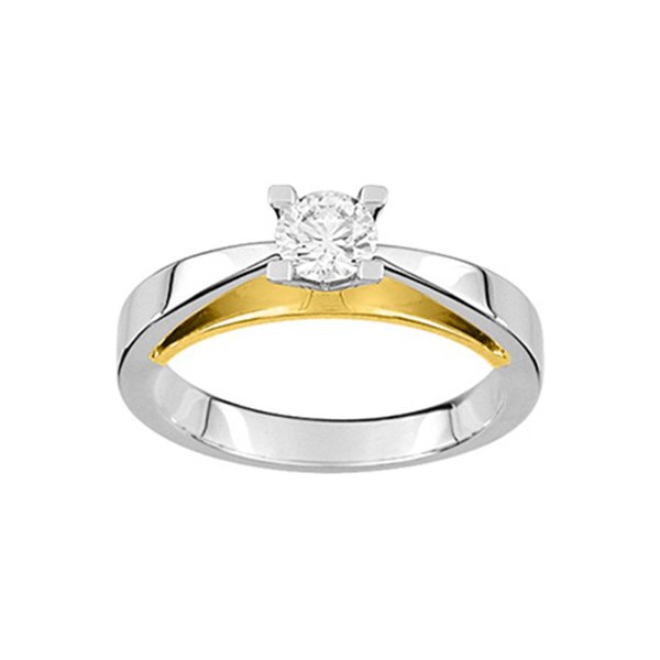 Bague diamant 0.40ct Or Blanc 750