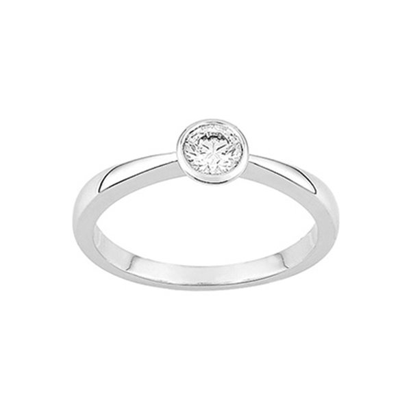 Bague diamant 0.30ct Or Blanc 750