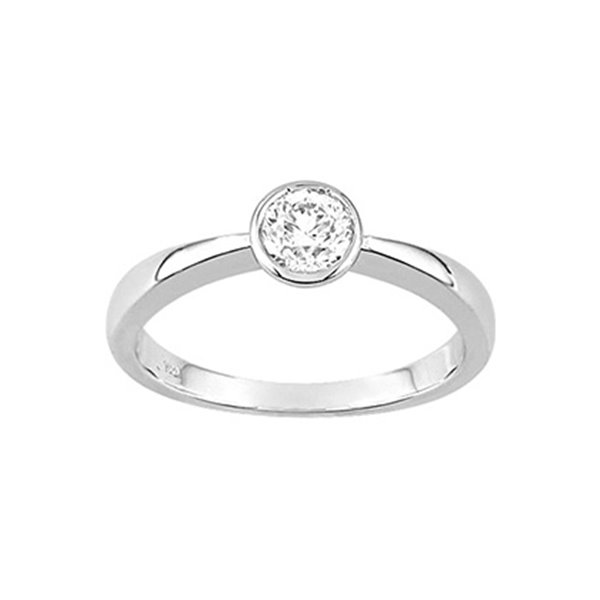 Bague diamant 0.40ct Or Blanc 750