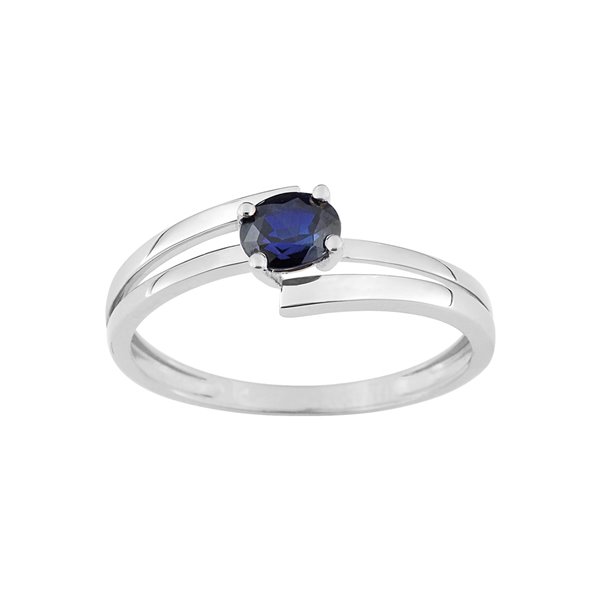 Bague saphir Or Blanc 750