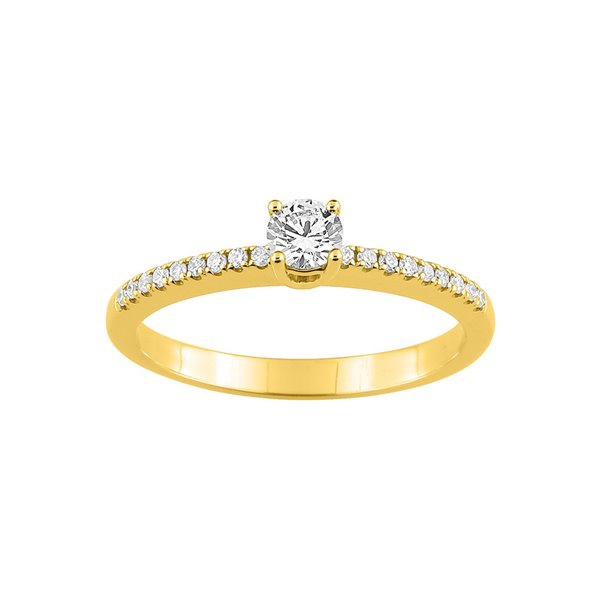 Bague diamant 0.15+0.090.24ct Or Blanc 750
