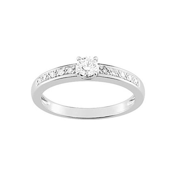 Bague diamant 0.18+0.070.25ct Or Blanc 750