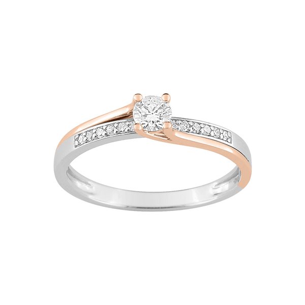 Bague diamant 0.16+0.060.22ct Or Blanc 750