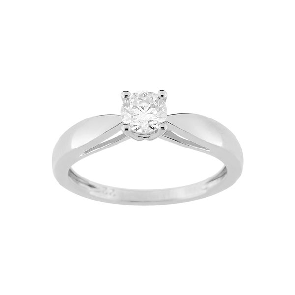 Bague diamant 0.40 Or Blanc 750
