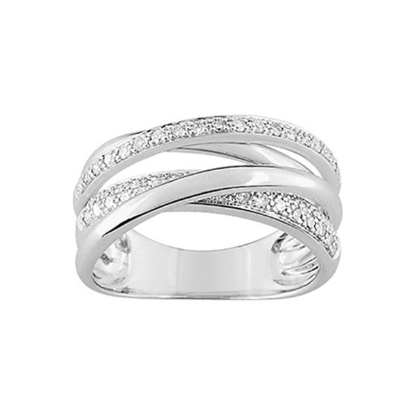 Bague diamant 0.27 Or Blanc 750