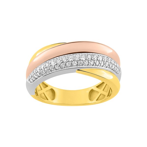 Bague diamant 0.40 G+J+R Or 750