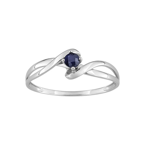 Bague saphir noir Or Blanc 375 Bague saphir noir Or Blanc 375