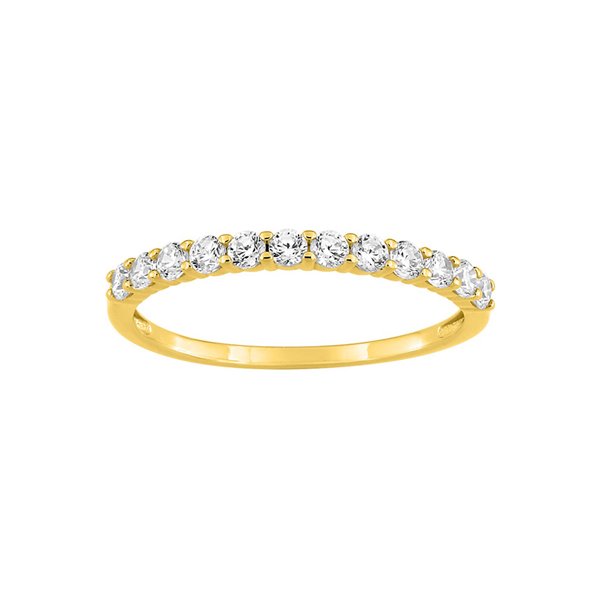 Bague oxyde(s) de zirconium Or Jaune 375