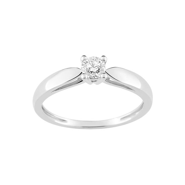 Bague diamant 0.20ct Or Blanc 375