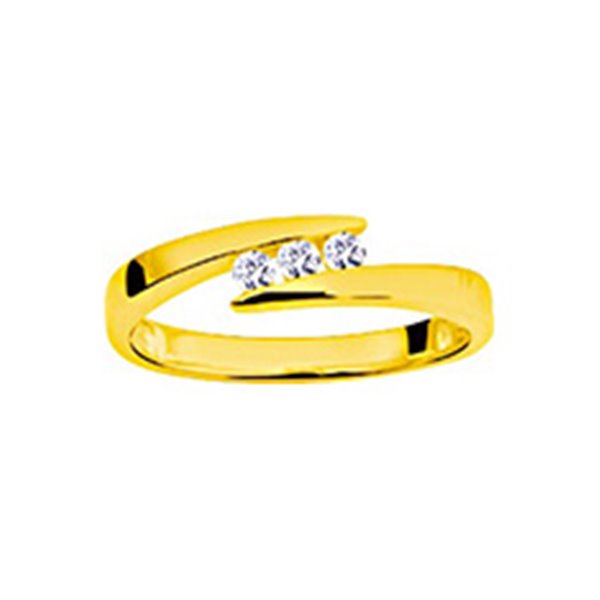 Bague diamant 0.12ct Or Jaune 375