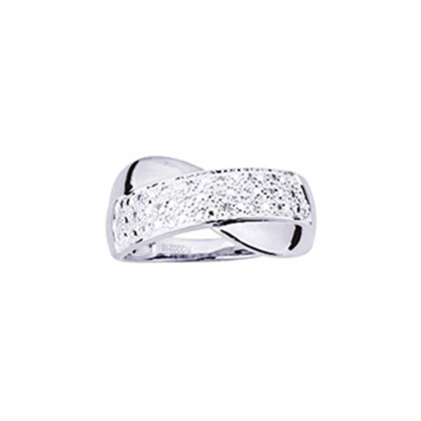 Bague diamant 0.10ct Or Blanc 375