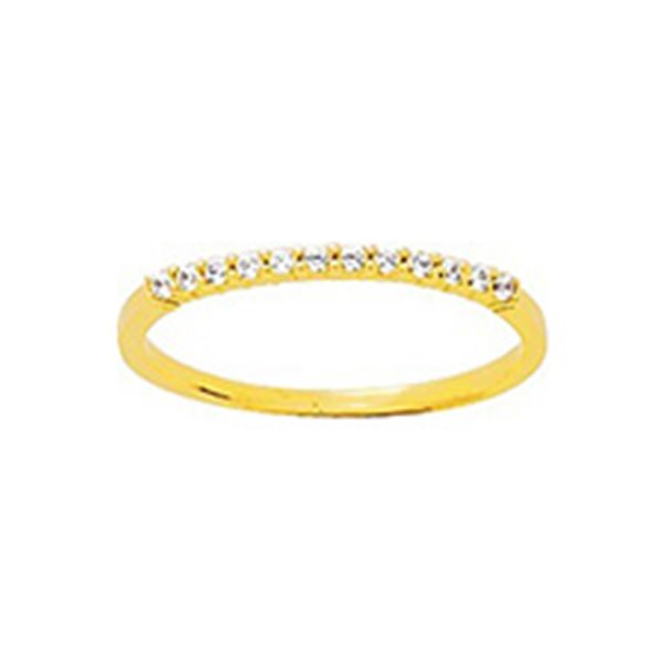 Bague oxyde(s) de zirconium Or Jaune 375