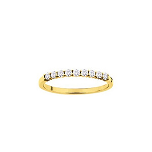 Bague oxyde(s) de zirconium Or Jaune 375