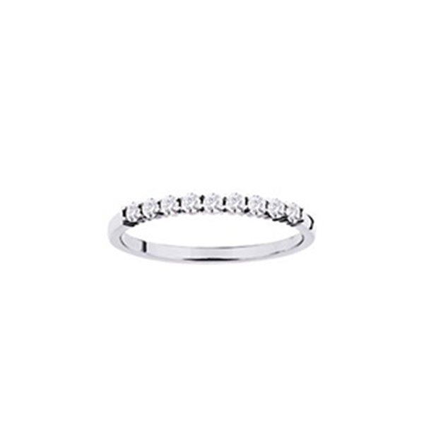 Bague oxyde(s) de zirconium Or Blanc 375