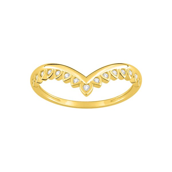 Bague oxyde(s) de zirconium Or Jaune 375