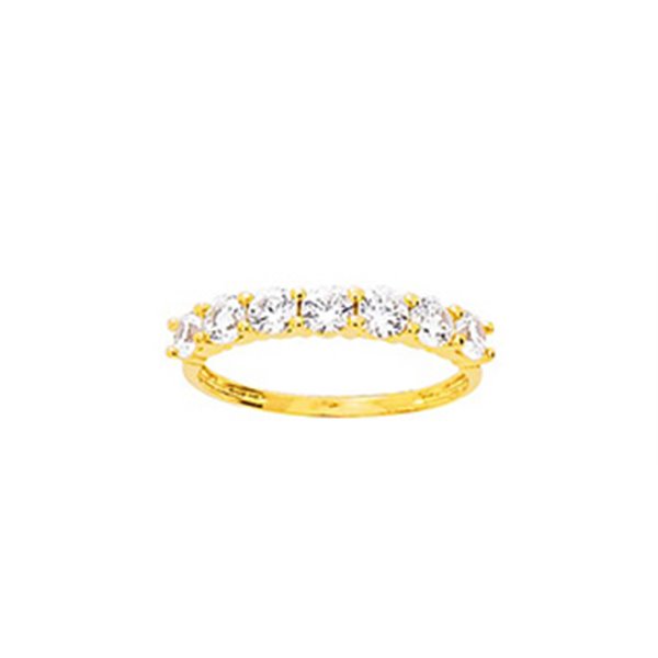 Bague oxyde(s) de zirconium Or Jaune 375