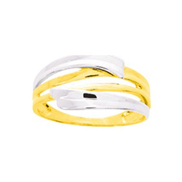 Bague Or Jaune 375 rhodiée