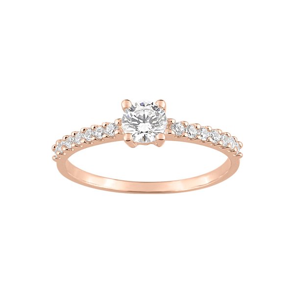 Bague oxyde(s) de zirconium Or Rose 375