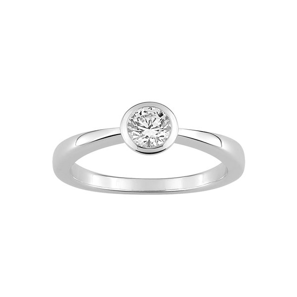 Bague diamant 0.40ct Or Blanc 375