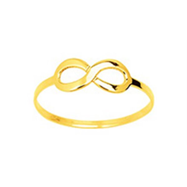 Bague infini Or Jaune 375