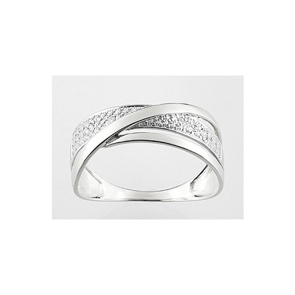 Bague diamant 0.02ct Or Blanc 375