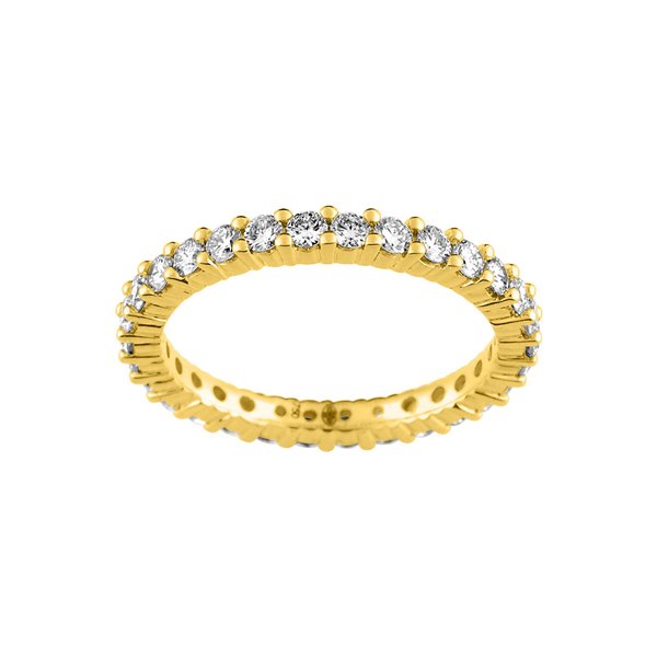 Alliance tour-complet diamant 1.05ct Or Jaune 750