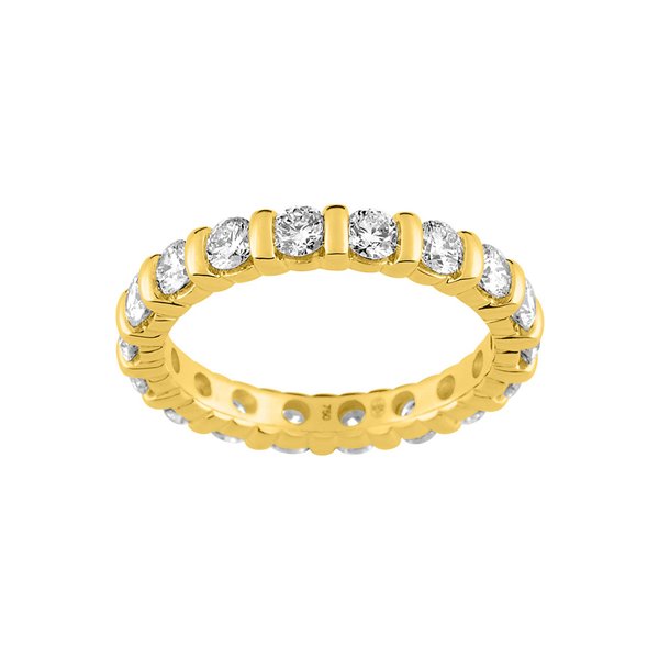 Alliance tour-complet diamant 1.80ct Or Jaune 750