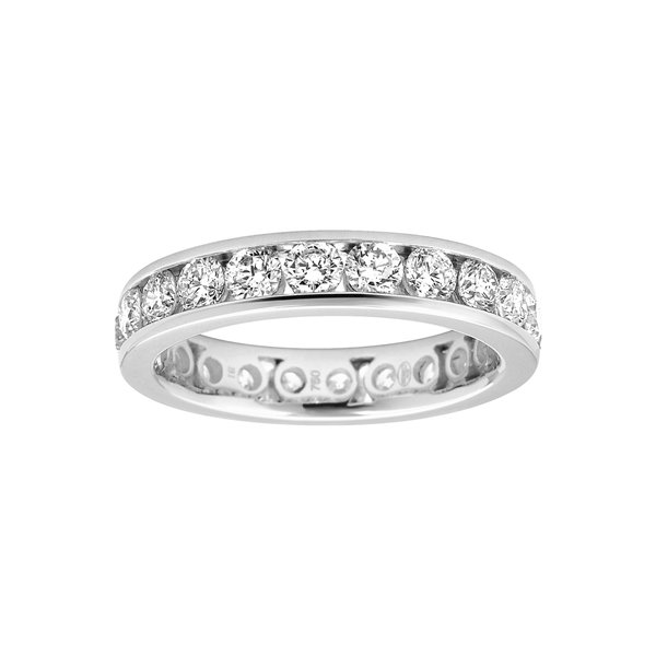 Alliance tour-complet diamant 1.80ct Or Blanc 750