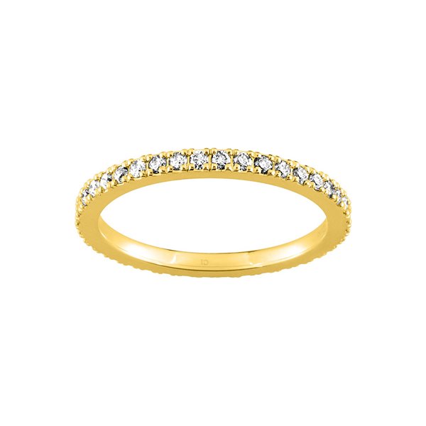Alliance tour-complet diamant 0.52ct Or Jaune 750