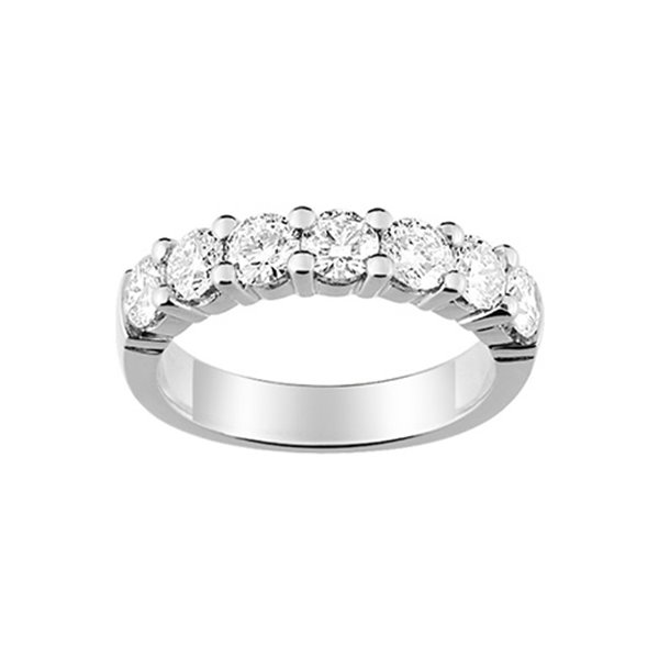 Alliance classique 7 diamant 1.4ct Or Blanc 750