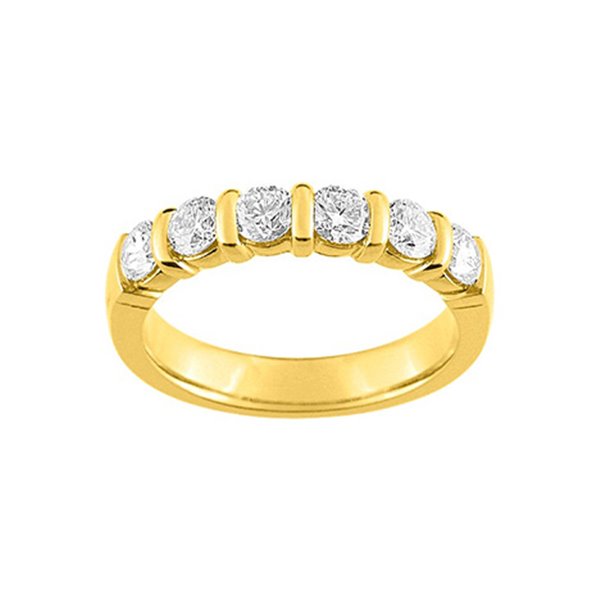 Alliance classique 6 diamant 1ct Or Jaune 750
