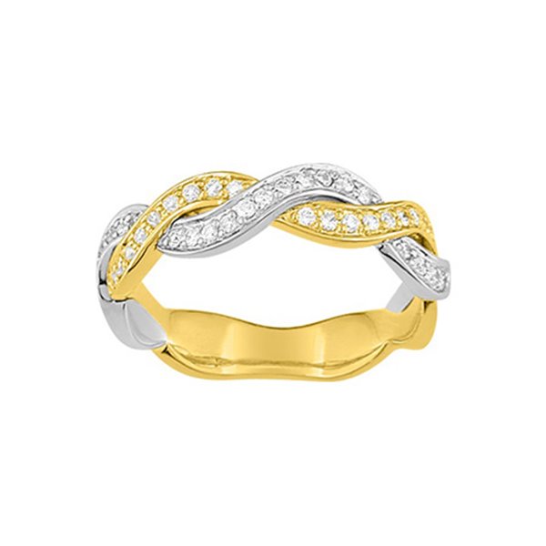 Alliance moderne 39 diamants 0.23ct Or Jaune et blanc Or 750