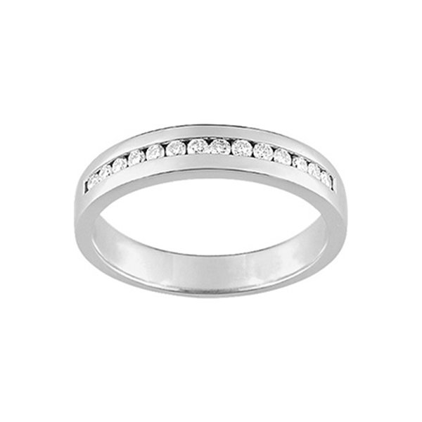 Alliance moderne 14 diamant 0.21ct Or Blanc 750