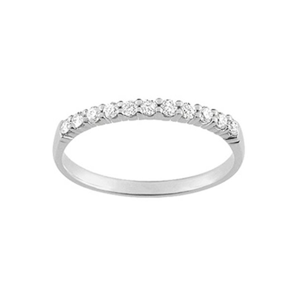 Alliance demi diamant 0.20ct Or Blanc 750