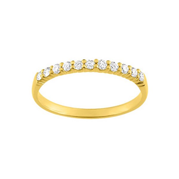 Alliance classique 11 diamants 0.20ct Or Jaune 750