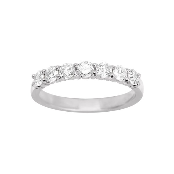 Alliance Demi-Rêve diamants 0.70ct en Or Blanc 750