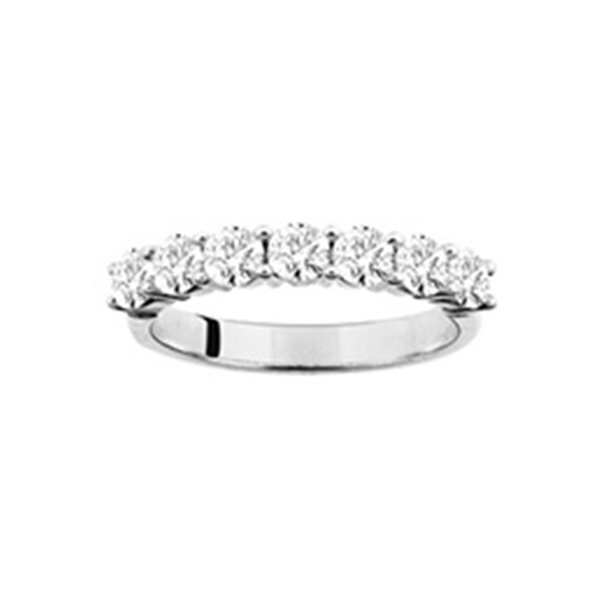 Alliance demi diamant 1.00ct Or Blanc 750