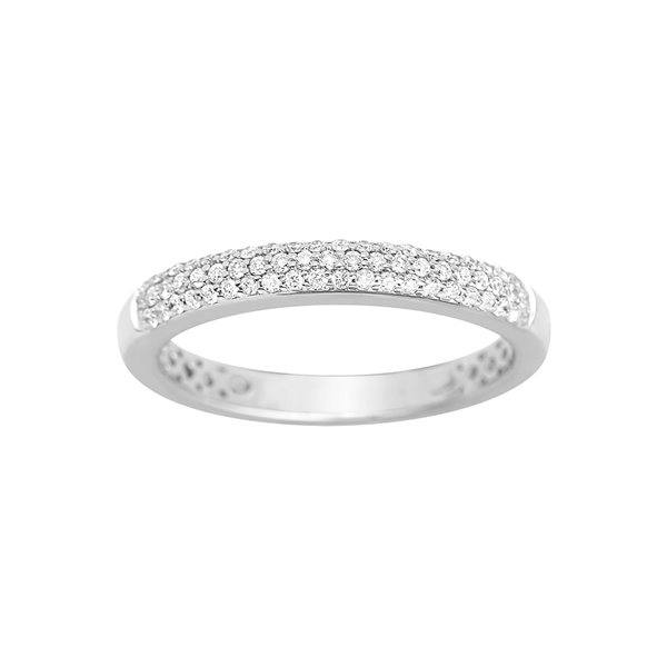Alliance Demi-Rêve diamants 0.25ct en Or Blanc 750