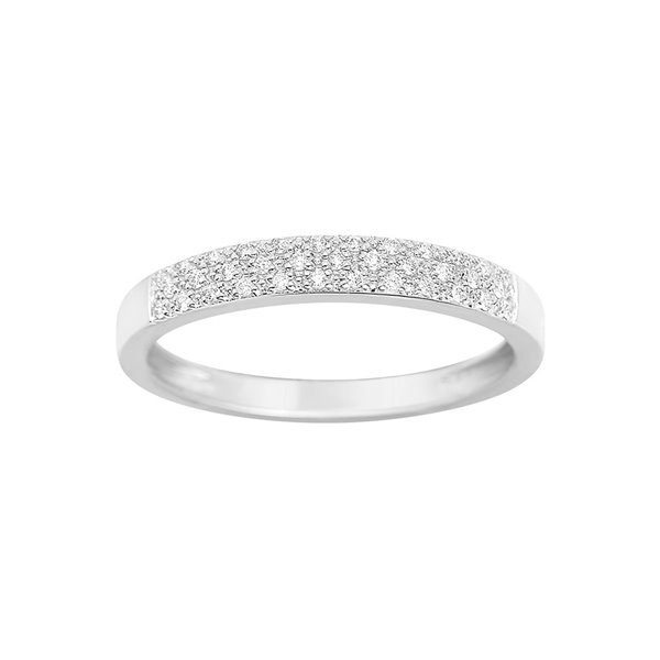 Alliance Demi-Rêve diamants 0.10ct en Or Blanc 750