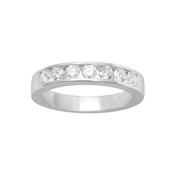 Alliance demi diamant 0.70ct Or Blanc 750